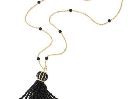 Gumuchian 18k Yellow Gold Tassel Gemstone Necklace Online Sale