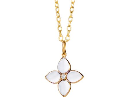 Syna Jardin Moon Quartz Flower Pendant on Sale