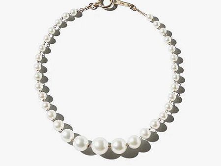 Mizuki Cascading Akoya Pearl Yellow Gold Bracelet For Discount