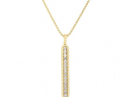 Roberto Coin 18k Yellow Gold Siena Diamond Tablet Necklace Online