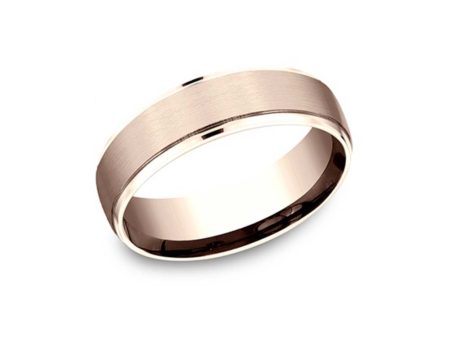 Benchmark 6.5mm Rose Gold Band For Discount