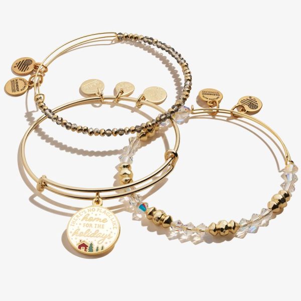 There s No Place Like Home for the Holidays  Charm Bangles, Set of 3 Fashion