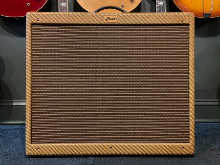 2015 Clark Tyger 2x12 Tweed Bandmaster Celestion Gold Speakers Online now