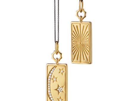 MRK Sun, Moon and Stars Medallion with Diamonds on Sale