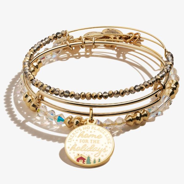 There s No Place Like Home for the Holidays  Charm Bangles, Set of 3 Fashion