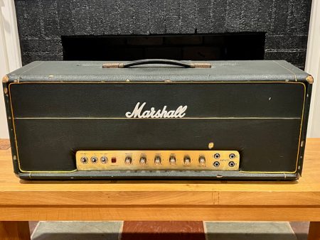 1969 Marshall Super Bass 100 Watt Head Metal Panel Hot on Sale