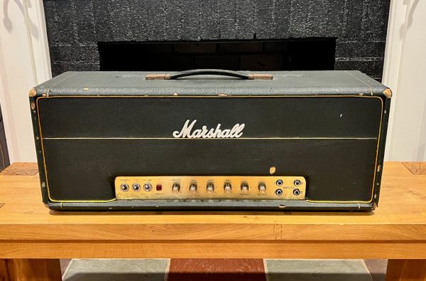 1969 Marshall Super Bass 100 Watt Head Metal Panel Hot on Sale