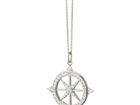 MRK  Adventure  Sapphire Compass Necklace Hot on Sale